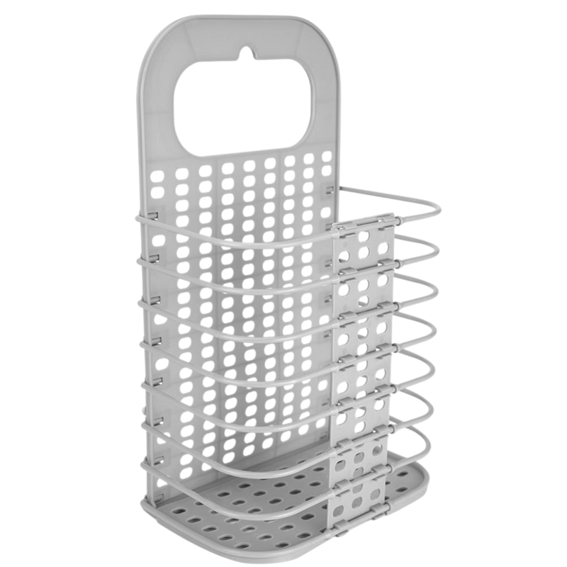 Plastic Folding Wall-Mountable Laundry Basket