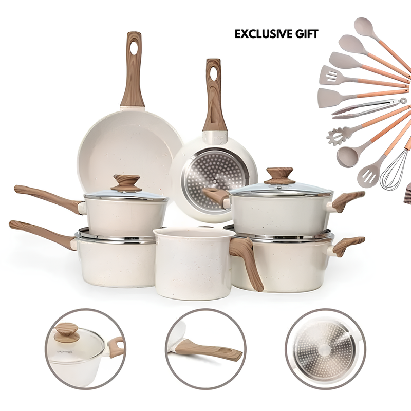 🔥 Full Kitchen Set: 9 Pots + 13 Free Utensils – Limited Stock!