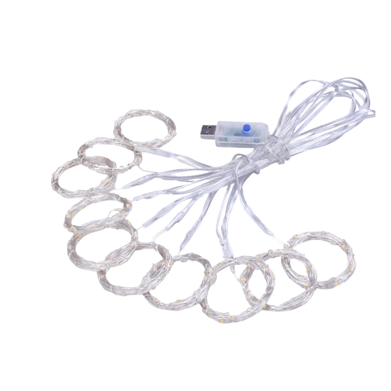 String Curtain of Fairy Lights with Remote Control