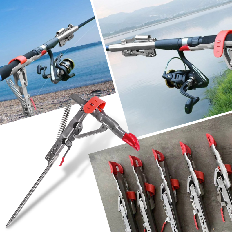 Fishing rod holder with springs