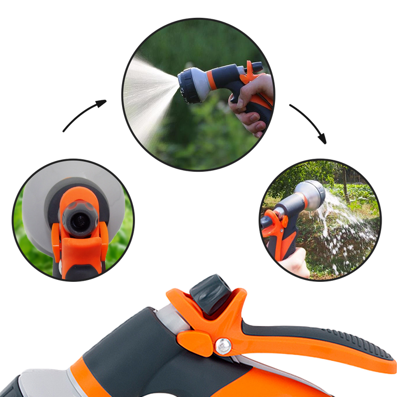 Garden Hose Spray Gun 8 patterns