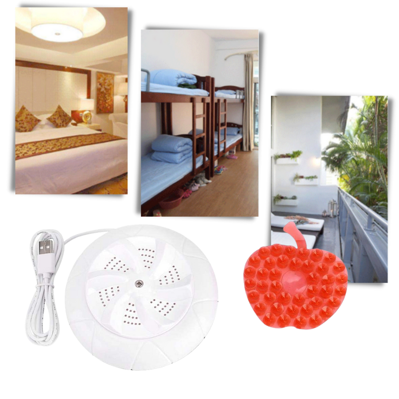 Portable ultrasonic dishwasher & laundry machine