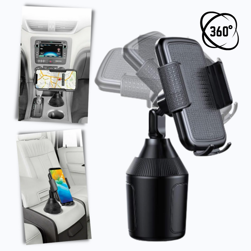 Adjustable Cell Phone Cup Holder Mount