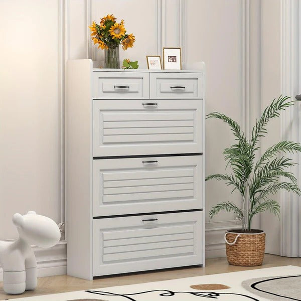 🔥 Best Seller! 3-Door Shoe Cabinet + 2 Drawers + FREE Backpack 🎁