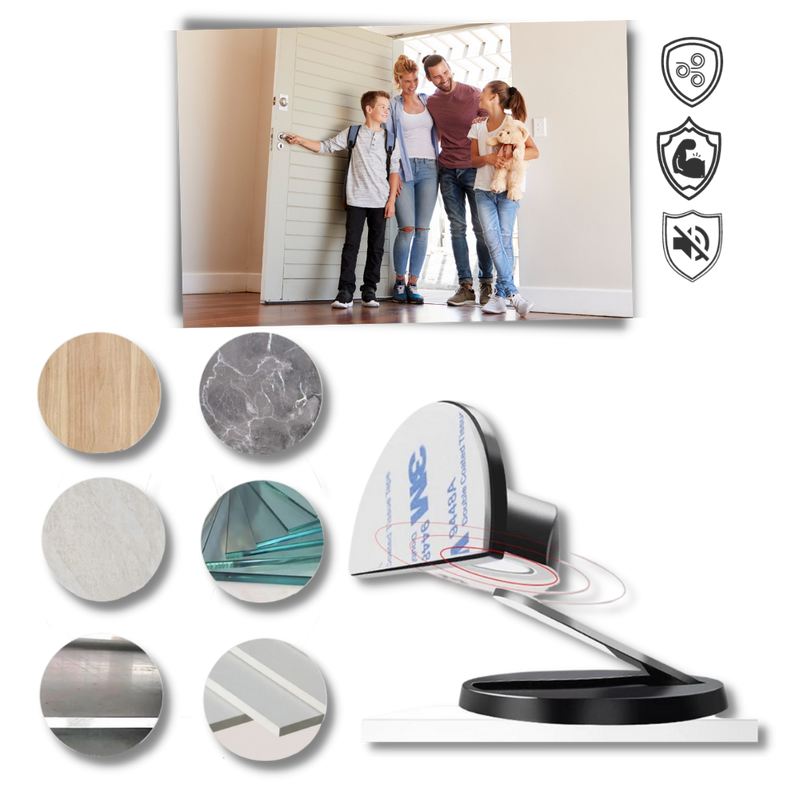 Magnetic Door Stopper in Stainless Steel
