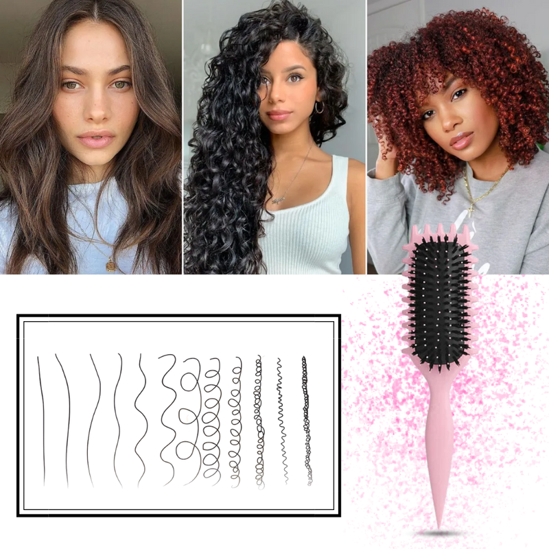 Tangle-Free Curl Defining Brush