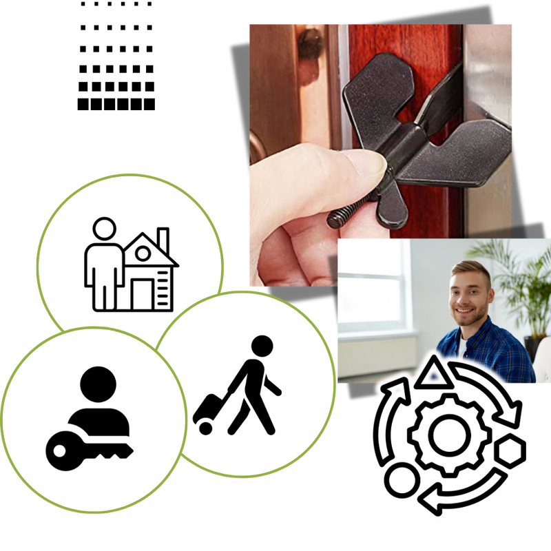 Universal No Drilling Travel Door Lock