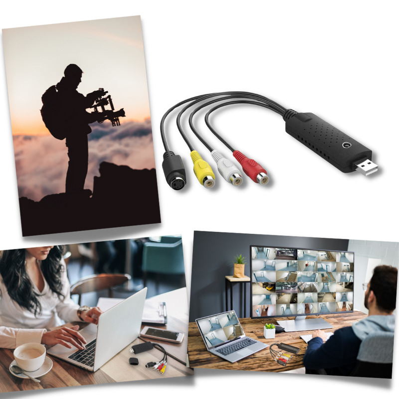 USB 2.0 Easier Cap Video TV DVD VHS DVR Capture Adapter